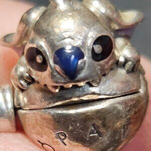 Authentic Pandora Disney Stitch Biting Clasp Bangle 8.3 Inch (591683C01-21)